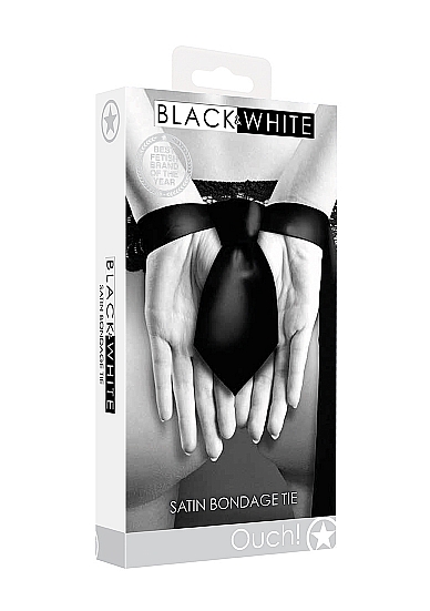 Satin bondage tie black  3