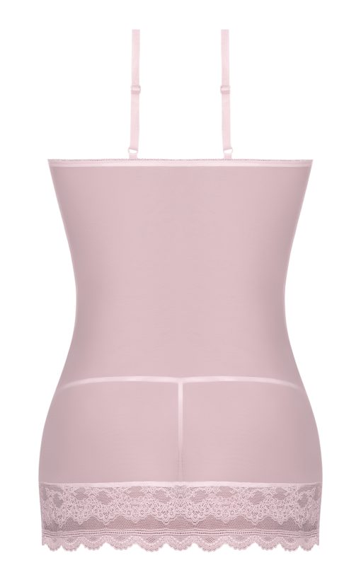 Seabreeze Lace Up Chemise & G Set Blush L/Xl - Image 4