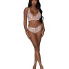 Seabreeze Strappy Back Cami & Short Set Blush S/M Bra Sets Main Image