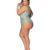 Seabreeze Strappy Back Cami & Short Set Turquoise 2Xl Bra Sets 3
