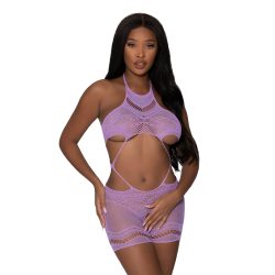 Seamless Crotchless Romper Lavender O/S Naughty Role Play Main Image