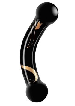 Secret Kisses 5.5In Double Ended Dildo Black & Gold Double Dongs Main Image