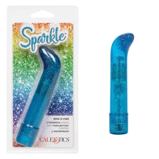 Sparkle Mini G-Vibe Blue Classic Vibrators Main Image