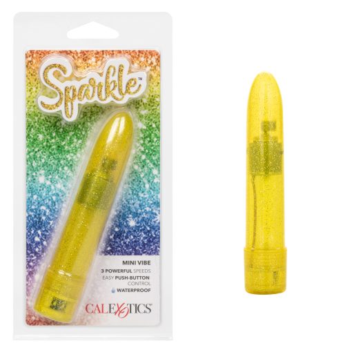 Sparkle Mini Vibe Yellow Classic Vibrators Main Image