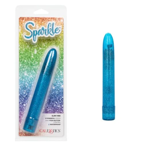 Sparkle Slim Vibe Blue Classic Vibrators Main Image