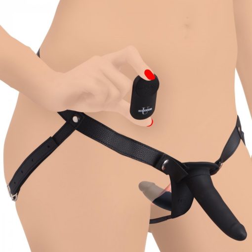 Strap U 8X Power Pegger Double Dildo Vibrating W/ Harness - Image 3