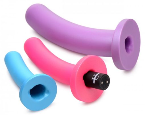 Strap u triple peg 28x dildo set silicone w/ remote 2