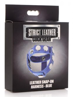 Strict Leather Cock Gear Snap On Harness Blue Cock & Ball Gear Main Image