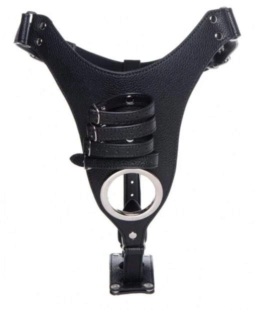 Strict Male Chastity Harness W/ Silicone Anal Plug - Image 3