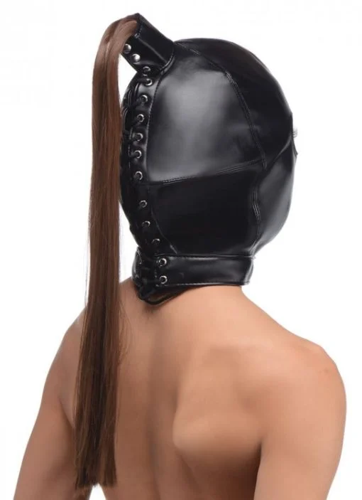 Strict Ponytail Bondage Hood 1