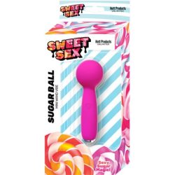 Sweet Sex Sugar Ball Mini Wand Magenta Body Massagers Main Image