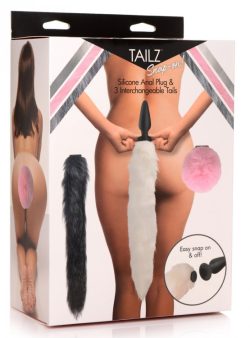Tailz Snap On Silicone Anal Plug & 3 Interchangeable Tails Butt Plugs Main Image