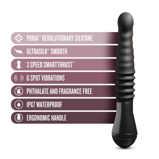 Temptasia Lazarus Thrusting Dildo Black - Image 3