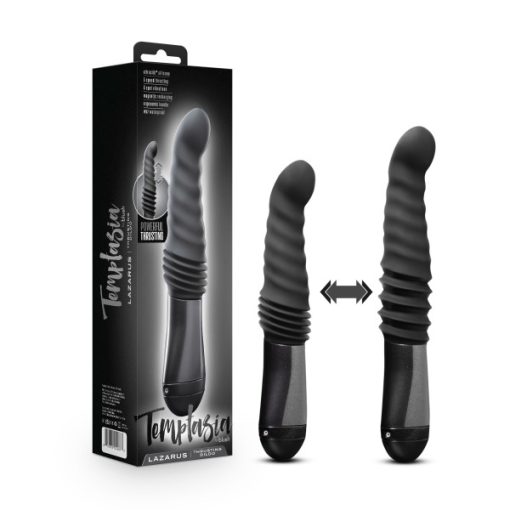 Temptasia Lazarus Thrusting Dildo Black Anal Vibrators Main Image