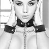 Velcro Collar W/ Leash And Hand Cuffs W Adjustable Straps Bondage Kits Main Image