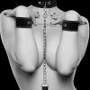 Velcro Collar W/ Leash And Hand Cuffs W Adjustable Straps Bondage Kits 3