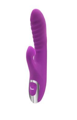 Viben Frenzy Rabbit Vibe W/ Clit Suction Berry Rechargeable Vibrators Main Image