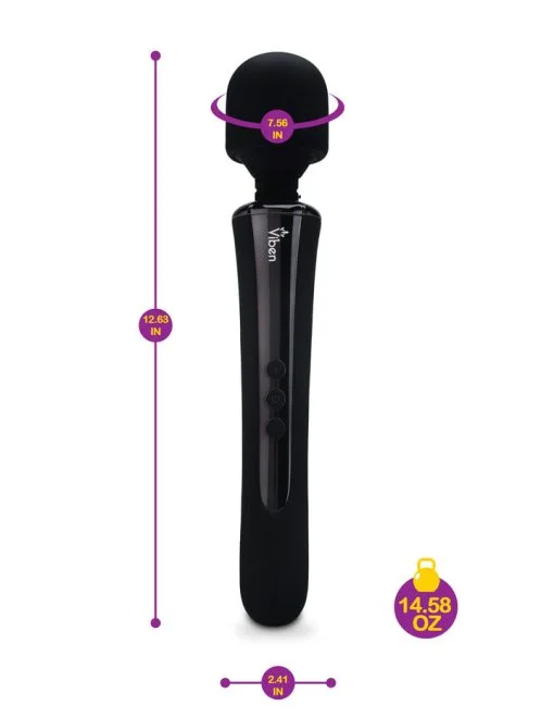 Viben Obsession Intense Wand Large Massager Black - Image 3