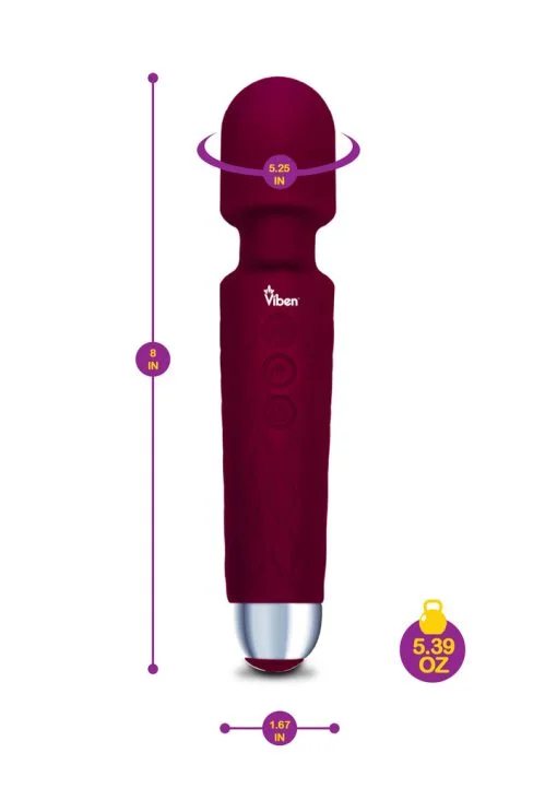 Viben Tempest Intense Wand Massager Ruby - Image 3