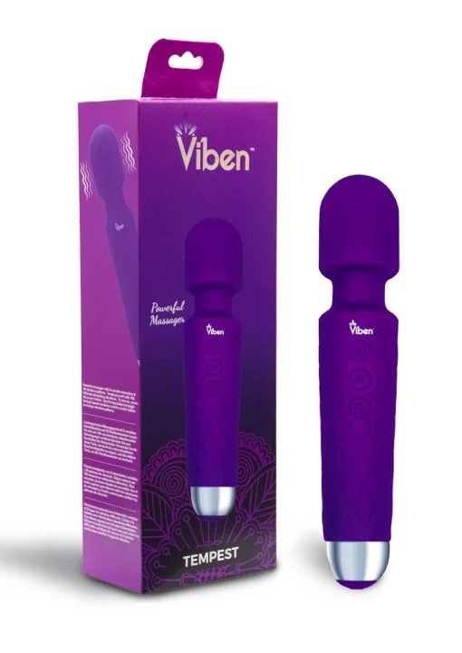 Viben Tempest Intense Wand Massager Violet Body Massagers 3