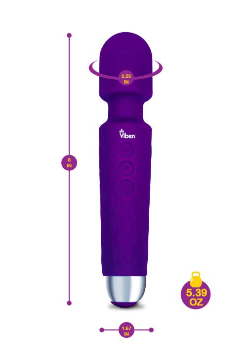 Viben Tempest Intense Wand Massager Violet - Image 4