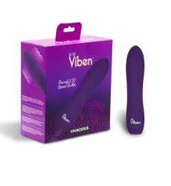 Viben Vivacious 10 Function Bullet Violet Rechargeable Vibrators Main Image