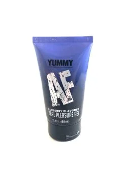 Yummy Af Oral Pleasure Gel Blueberry 2.2Oz Flavored Lubes Main Image