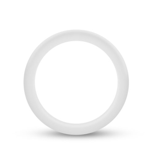 Performance silicone glo cock ring white glow