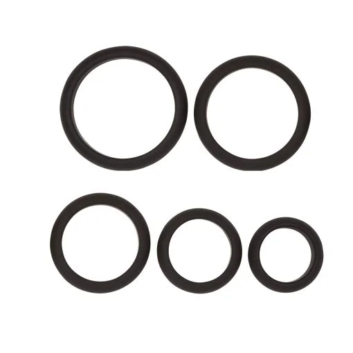 Cloud 9 Comfort Cock Rings W/FLAT Back 5-PK Pro Sensual Line - Image 4