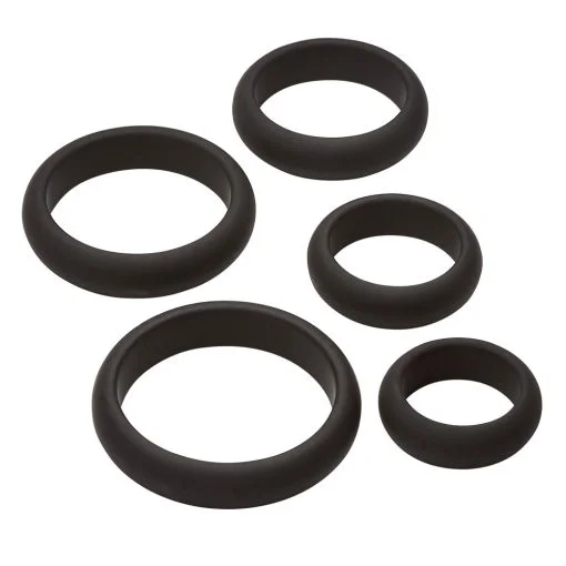 Cloud 9 Comfort Cock Rings W:FLAT Back 5-PK Pro Sensual Line