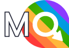 MaleQ MQ pride month logo white 140