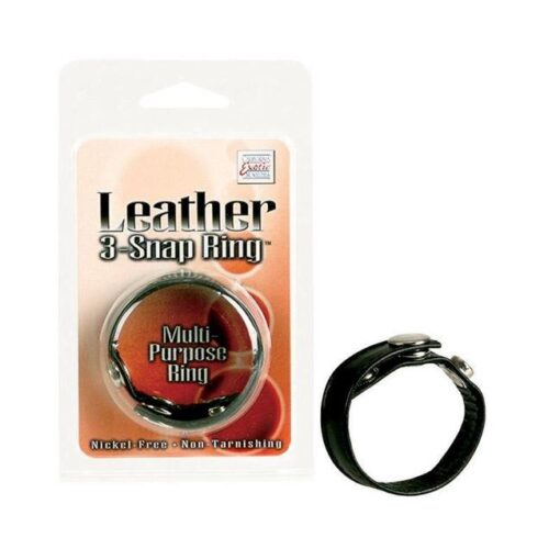 Black Leather Ring 3