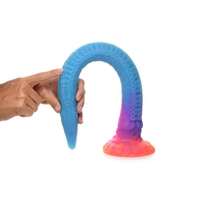 Creature Cocks Makara Glow In The Dark Silicone Snake Dildo  image 2