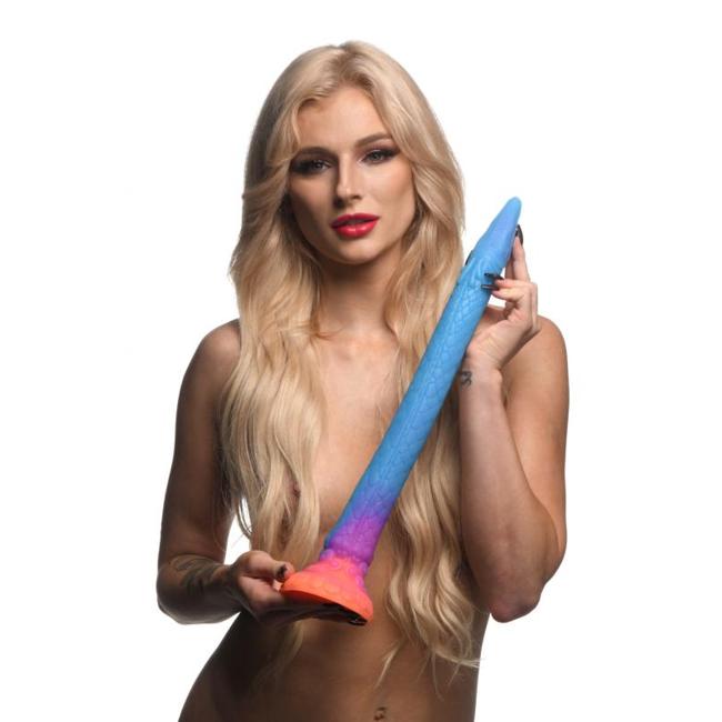 Creature Cocks Makara Glow In The Dark Silicone Snake Dildo  image 9