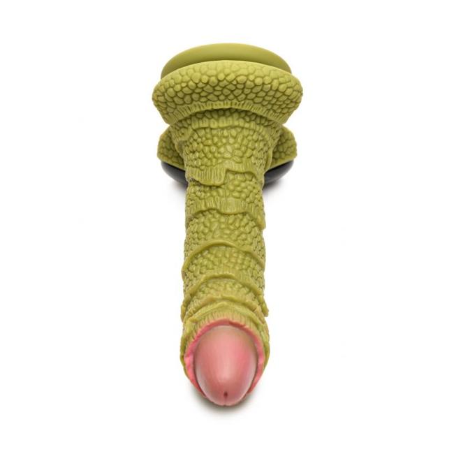 Creature Cocks Swamp Monster Green Scaly Silicone Dildo  image 2