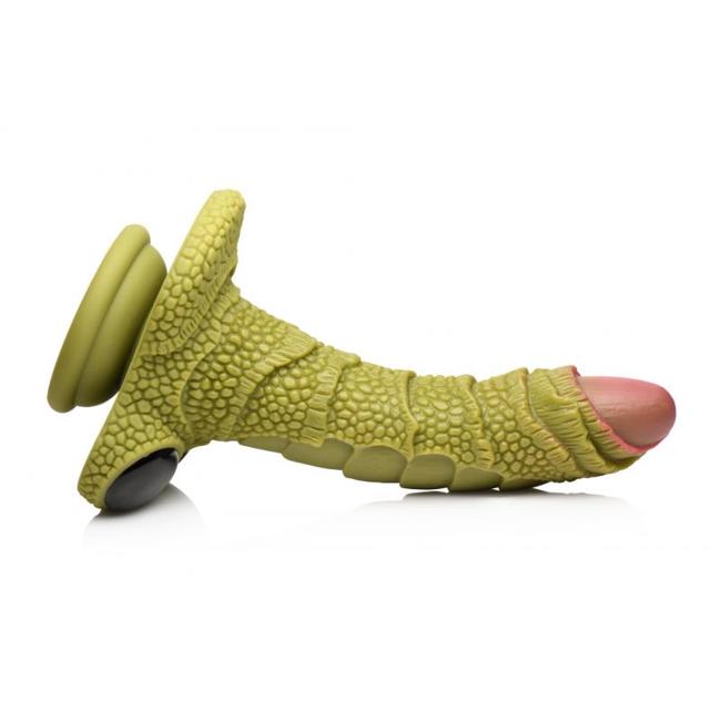Creature Cocks Swamp Monster Green Scaly Silicone Dildo  image 6