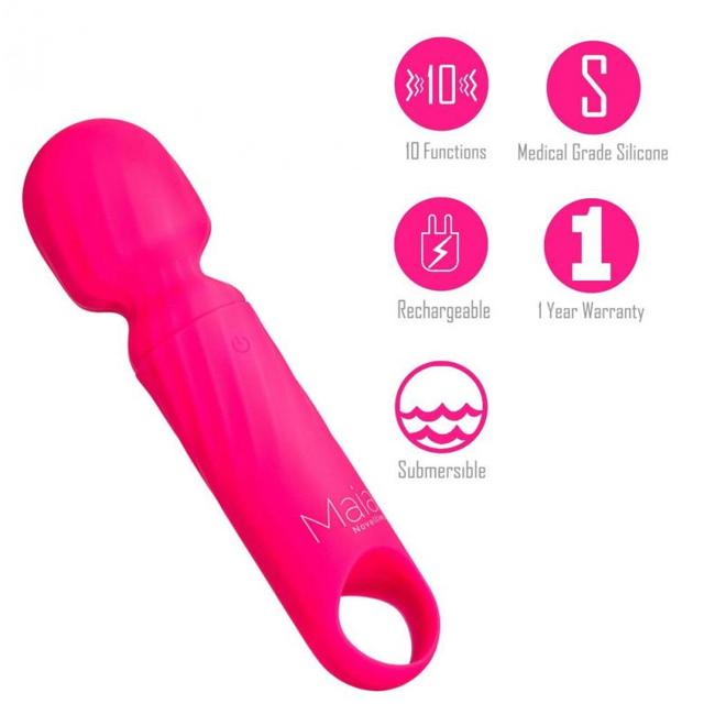Dolly Pink Silicone Mini Wand Rechargeable  image 4