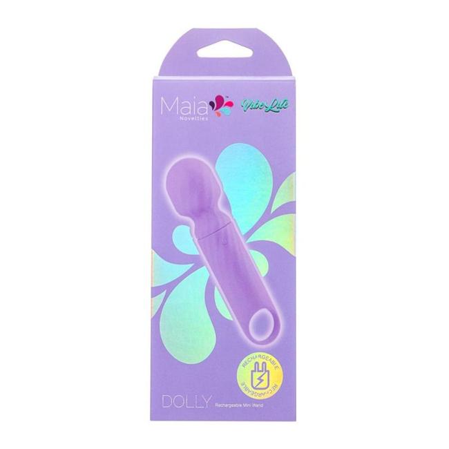 Dolly Purple Silicone Mini Wand Rechargeable  image 1
