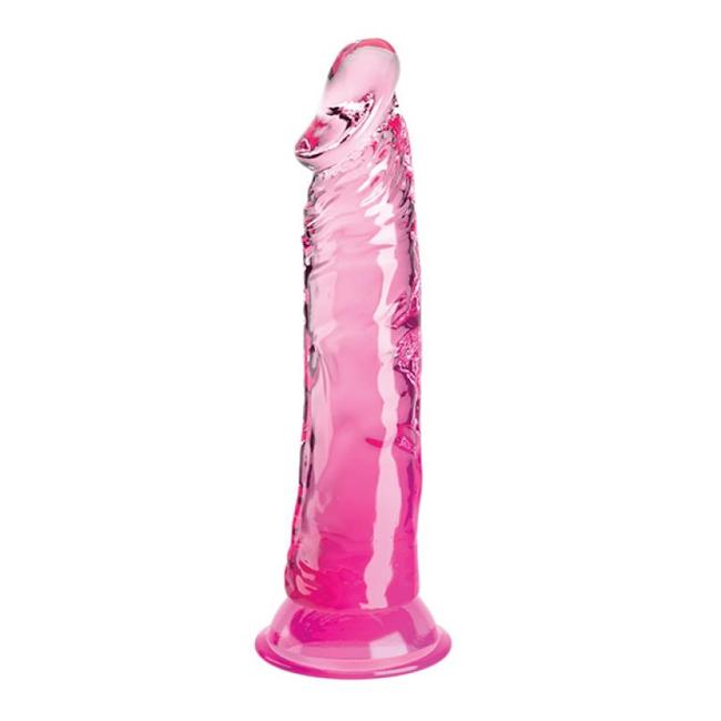 King Cock Clear 8In Pink  image 2
