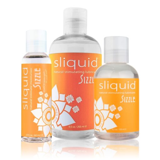 Sliquid Sizzle Warming Lubricant Sizes