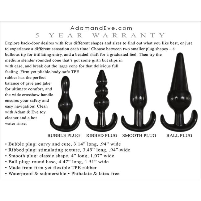 Adam & Eve 4 Pc Anal Plug Kit image 4