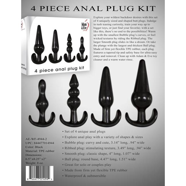 Adam & Eve 4 Pc Anal Plug Kit image 9