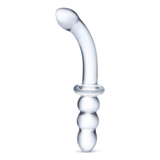 Glas 8 Inch Ribbed Glass Dildo 1