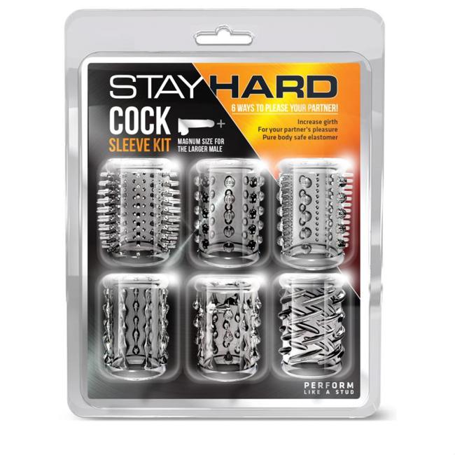 Stay Hard Cock Sleeve Kit Clear image 1